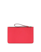 Calfskin clutch with DG logo - | Dolce & Gabbana