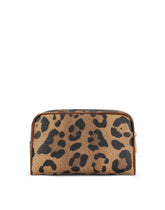 Leo crepe toiletry bag with branded tag - | Dolce & Gabbana