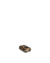 Dauphine calfskin airpods case with leopard print and plate - | Dolce & Gabbana
