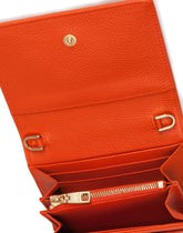 Tumbled calfskin wallet with chain detail - | Dolce & Gabbana