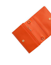 Tumbled calfskin wallet with chain detail - | Dolce & Gabbana