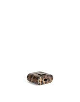 Dauphine calfskin airpods pro case with leopard print and plate - | Dolce & Gabbana