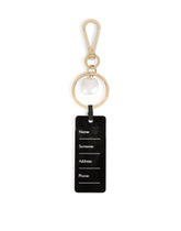 Metal keychain with tag and branded pearl - | Dolce & Gabbana