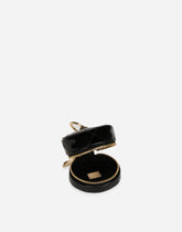 Patent leather coin pocket and rhinestone-detailed DG logo - | Dolce & Gabbana