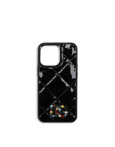 Patent leather iPhone 13 cover with rhinestone-detailed DG logo - | Dolce & Gabbana