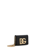 Polished calfskin DG micro bag - | Dolce & Gabbana