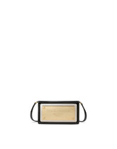 Phone bag with branded maxi-plate - | Dolce & Gabbana