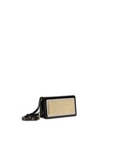 Phone bag with branded maxi-plate - | Dolce & Gabbana