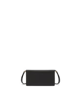 Phone bag with branded maxi-plate - | Dolce & Gabbana