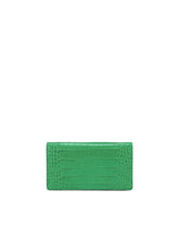 Phone bag with branded maxi-plate - | Dolce & Gabbana