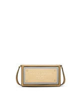 Phone bag with branded maxi-plate - | Dolce & Gabbana