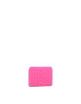 Rubber card holder with embossed logo - | Dolce & Gabbana