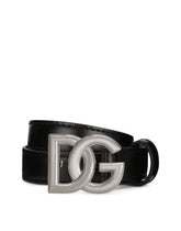 Calfskin choker with DG logo - | Dolce & Gabbana