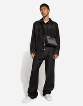 Coated jacquard crossbody bag - | Dolce & Gabbana