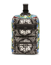SICILIA DNA BACKPACK IN NYLON WITH MAIOLICA PRINT - | Dolce & Gabbana