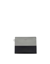 Large clutch Monreale in bicolour calf leather with logo - | Dolce & Gabbana