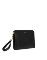 Calfskin Monreale clutch with logo - | Dolce & Gabbana