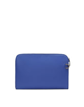 Small calfskin pouch with raised logo - | Dolce & Gabbana