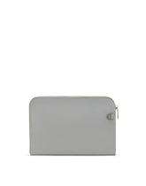 Small calfskin pouch with raised logo - | Dolce & Gabbana