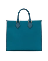 Canvas shopper with calfskin nappa details - | Dolce & Gabbana