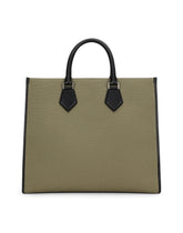 Large canvas shopper with logo - | Dolce & Gabbana