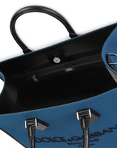 Large canvas shopper with logo - | Dolce & Gabbana