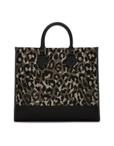 Large camouflage jacquard shopper - | Dolce & Gabbana