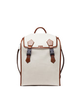 EDGE BACKPACK IN CANVAS AND COWHIDE - | Dolce & Gabbana