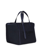 Woven cotton rope shopper with logo embroidery - | Dolce & Gabbana