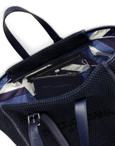 Woven cotton rope shopper with logo embroidery - | Dolce & Gabbana