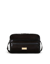 Nero Sicilia dna nylon messenger bag with branded tag - | Dolce & Gabbana