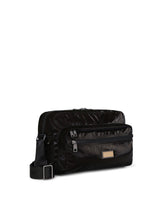 Nero Sicilia dna nylon messenger bag with branded tag - | Dolce & Gabbana