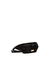 Nero Sicilia dna nylon belt bag with branded tag - | Dolce & Gabbana