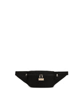 Nylon belt bag with branded plate - | Dolce & Gabbana