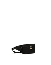 Nylon belt bag with branded plate - | Dolce & Gabbana