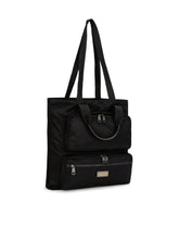 Nylon shopper with branded plate - | Dolce & Gabbana