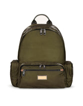 Nero Sicilia dna nylon backpack with branded tag - | Dolce & Gabbana