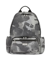 Camouflage-print nylon backpack with branded tag - | Dolce & Gabbana