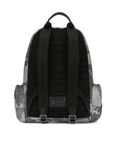 Camouflage-print nylon backpack with branded tag - | Dolce & Gabbana
