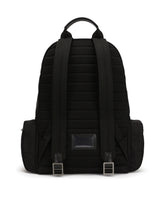 Nylon backpack with branded plate - | Dolce & Gabbana