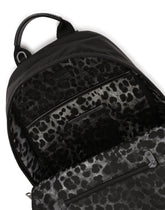 Nylon backpack with branded plate - | Dolce & Gabbana
