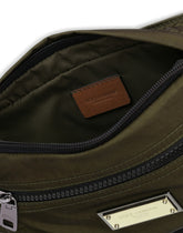 Nero Sicilia dna nylon belt bag with branded tag - | Dolce & Gabbana