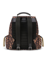 Leopard-print Sicily backpack in quilted nylon - | Dolce & Gabbana