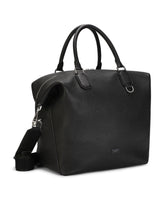 Palermo shopper in hammered calfskin with branded plate - | Dolce & Gabbana