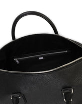 Palermo shopper in hammered calfskin with branded plate - | Dolce & Gabbana