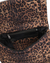 Leopard-print Sicily travel bag in quilted nylon - | Dolce & Gabbana