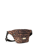 Leopard-print Sicily belt bag in quilted nylon - | Dolce & Gabbana