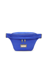 Nylon Sicily belt bag with branded plate - | Dolce & Gabbana