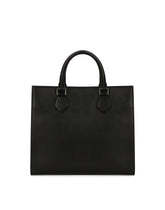 Calfskin Edge shopper with logo - | Dolce & Gabbana