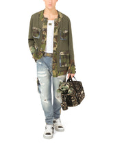 Camouflage jacquard handbag - | Dolce & Gabbana